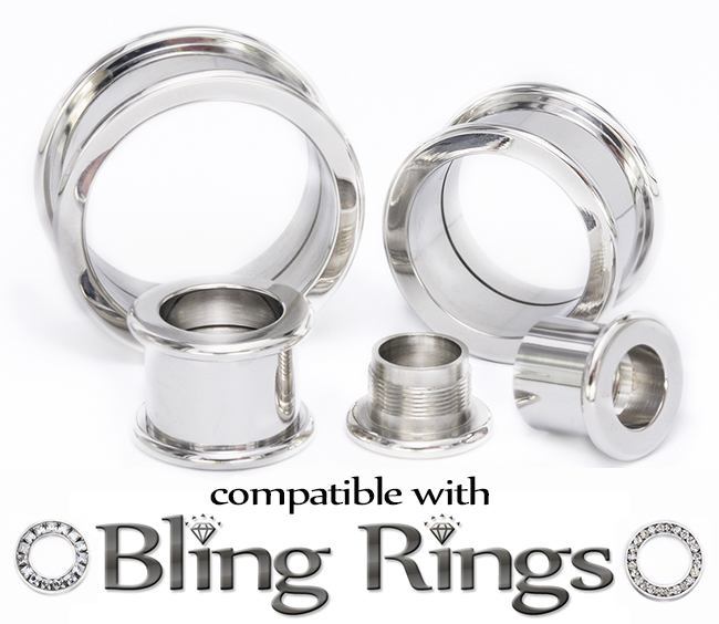 Threaded Insert-Ability Flat Flare Steel Tunnel - Tunnel Styles