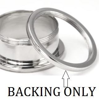 BACKING ONLY For Threaded Tunnels 10g to 1" - Price Per 1 - Painful Pleasures