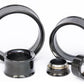 Black PVD Coated Insert-Ability Double Flare Steel Tunnel - Price Per 1