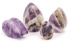 Amethyst Stone Tear Drop Plug — Price Per 1 - Painful Pleasures
