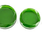 Double Faceted GREEN Glass Plug - Price Per 1
