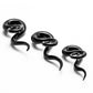 BLACK Curls and Loops Glass Hanger Style Price Per 2