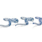 Curls and Loops Glass Hanger Style Blue/Clear Price Per 2