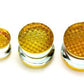 GOLDEN Honey Comb Glass Double Flare Plugs Price Per 1