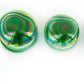 PEARL GREEN Front Glass Double Flare Plugs - Price Per 1