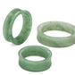 Green Aventurine Stone Double Flare Tunnel - Price Per 1