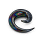 Black Lucifer Spiral Glass Plug - Price Per 1