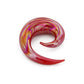 Red Lucifer Spiral Glass Plug - Price Per 1