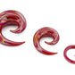 Red Lucifer Spiral Glass Plug – Price Per 1 Multiple