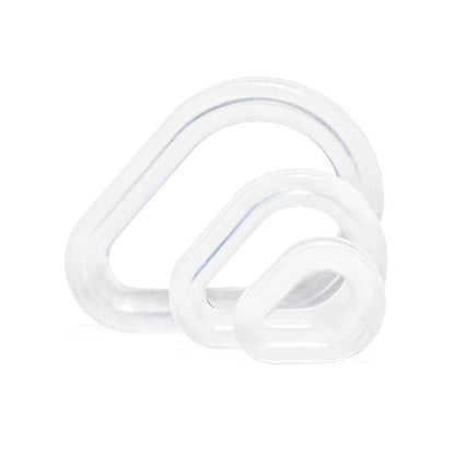 Clear Silicone Hydra Eyelet by Kaos Softwear — 00g up to 1" — Price Per 2 - Painful Pleasures