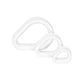 White Silicone Hydra Eyelet by Kaos Softwear — 00g up to 1" — Price Per 2