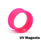 UV Magenta Silicone Skin Eyelet by Kaos Softwear — 10g up to 1" — Price Per 1