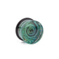 Green Glass Foil Plug - 0g to 1” - Price Per 1