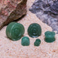 Green Aventurine Stone Plug with Carved Rose Front – 2g to 1” – Size Reference