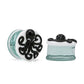 Double Flared Black Octopus Soda-Lime Glass Plug — Price Per 1