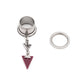 Dangling Prism Chain Threaded Steel Tunnel — Angled View