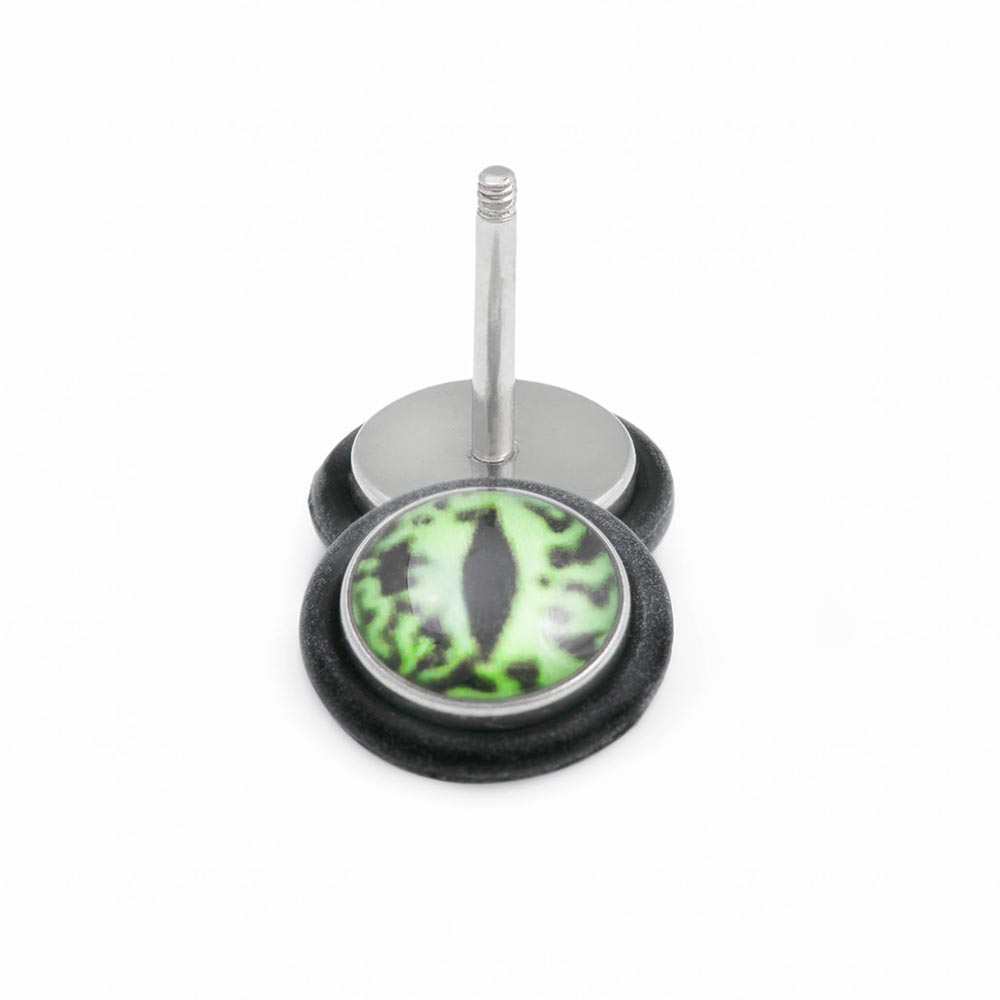 16g Green Eye Fake Plug — Price Per 1