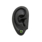 16g Green Eye Fake Plug — Front and Back Disc Design