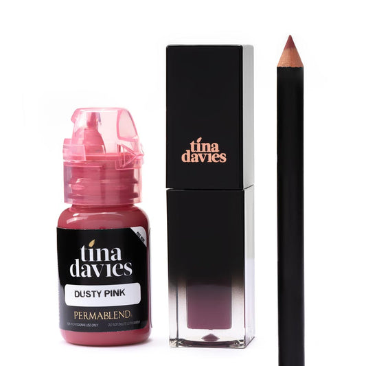 Tina Davies Lip Trio  — Perma Blend — Dusty Pink