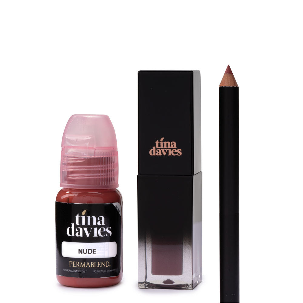 Tina Davies Lip Trio  — Perma Blend — Nude