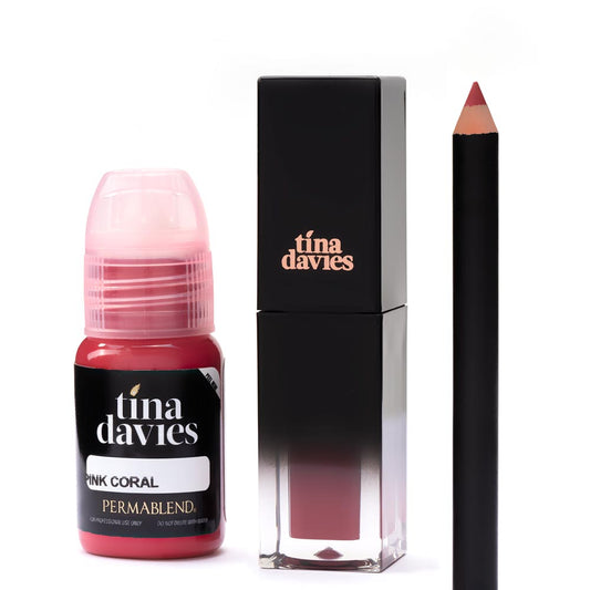 Tina Davies Lip Trio  — Perma Blend — Pink Coral