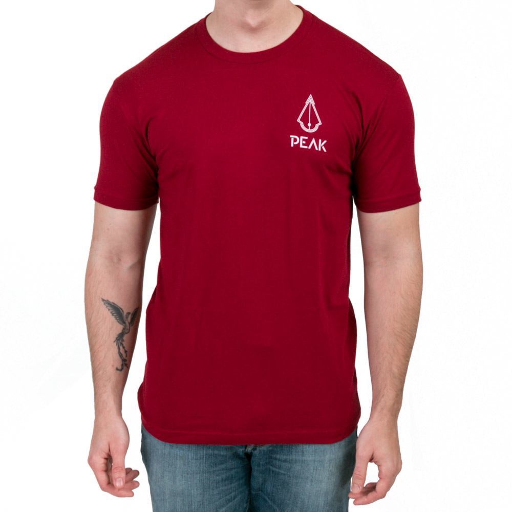 Peak Needle Blood Unisex Cardinal Red Tee