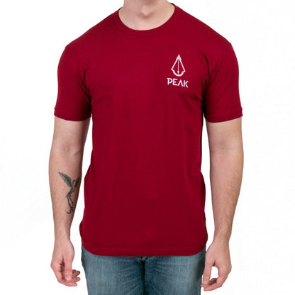 Peak Needle Blood Unisex Cardinal Red Tee - Painful Pleasures