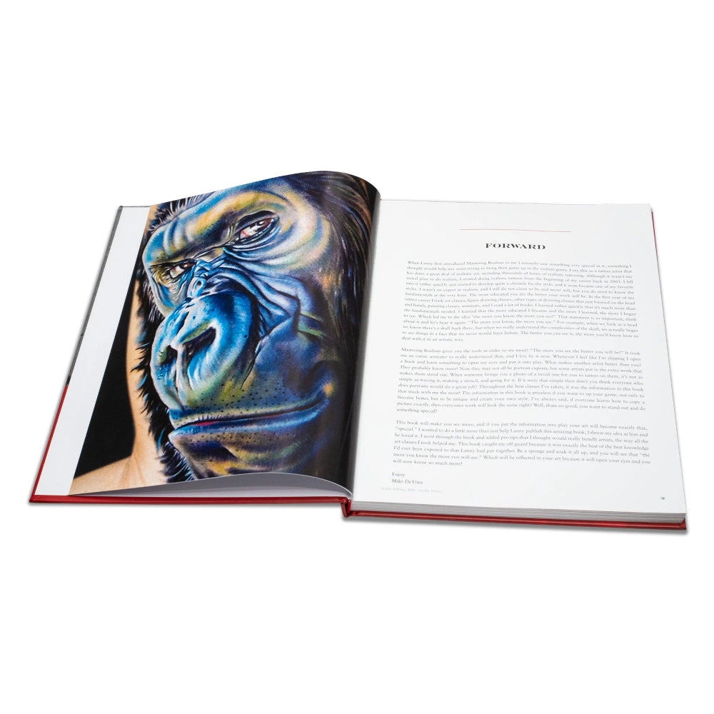 Mastering Realism - Drawing Techniques for the Modern Tattoo Artist — Hardback Book