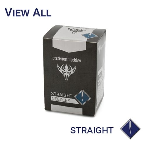 Precision Straight Body Piercing Needles — Price Per Box — Pick Size