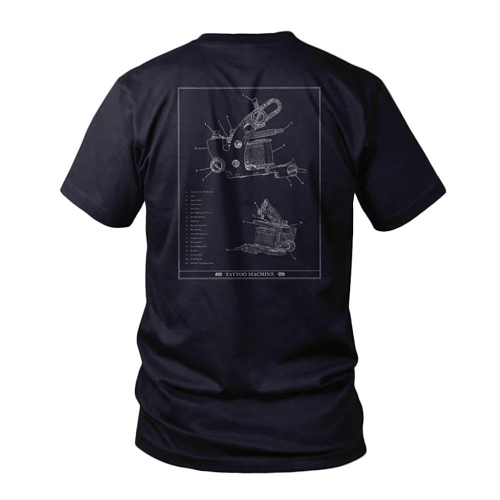 PainfulPleasures Tattoo Machine Midnight Navy Unisex Tee