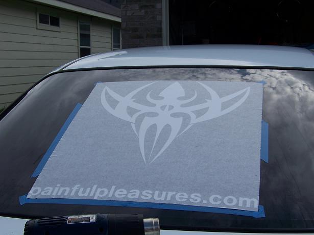 Precision Needles Vinyl Rear Window Car Sticker - Available in 3 sizes