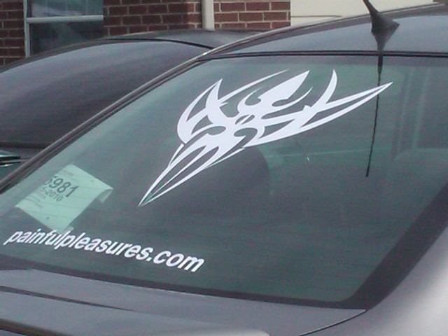 Precision Needles Vinyl Rear Window Car Sticker - Available in 3 sizes