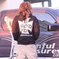 HOODED Black Sweat Shirt Painful Pleasures Bod Mod Design