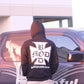 HOODED Black Sweat Shirt Painful Pleasures Bod Mod Design