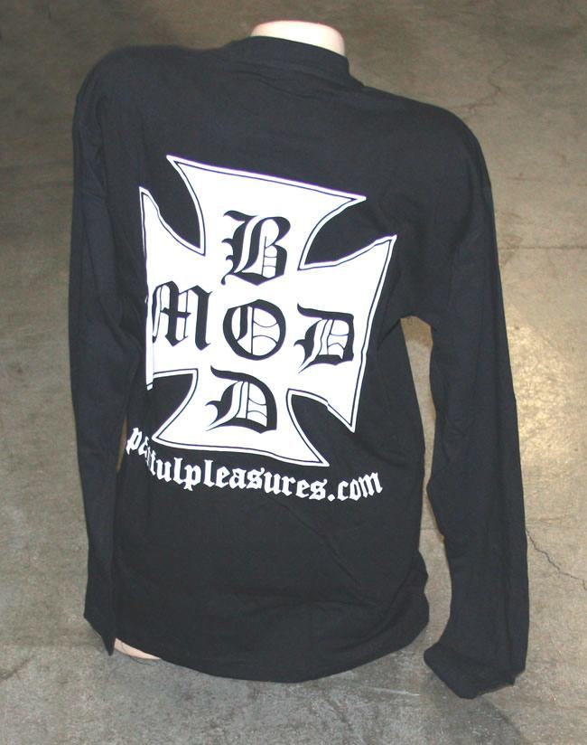 LONG SLEEVE T SHIRT Black  Shirt Painful Pleasures Bod Mod Design