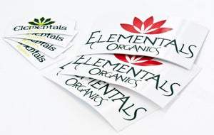 Elementals Organics Stickers - Small and Big Available - Painful Pleasures