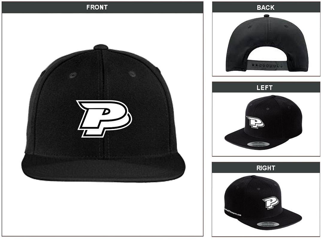 PainfulPleasures Black Flat Bill Snapback