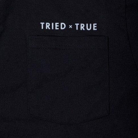 Fellowship Supply Co. Tried and True Men’s Black Pocket Tee Pocket