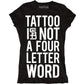 Four Letter Word Women's Black Tee - Steadfast Brand