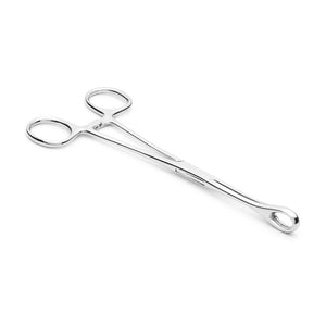 Forester (Sponge) 7” Non-Slotted Steel Forceps - Painful Pleasures