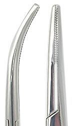 Hemostat Kelly 5-1/2” Curved Steel Forceps - Painful Pleasures