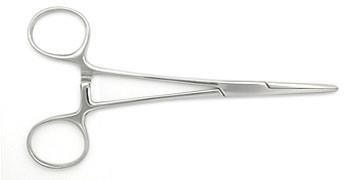 5” Straight Mosquito Hemostat Forceps — Curved Tips