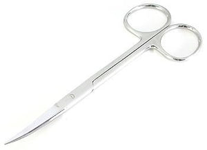 4 1/2" Iris Scissors Curved - Painful Pleasures