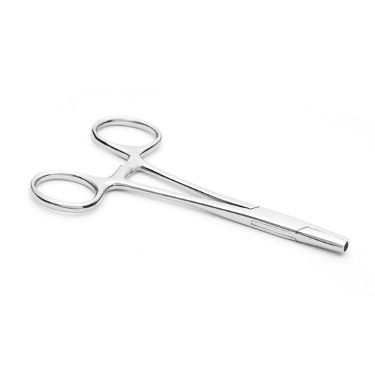 Body Jewelry Forceps 5" long with 4mm Jaws - Great for MicroDermal Inserts