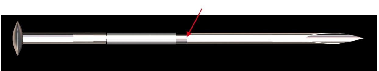 16g Disposable Stainless Steel Pin Taper for Internally Threaded or Threadless Jewelry — Price Per 1