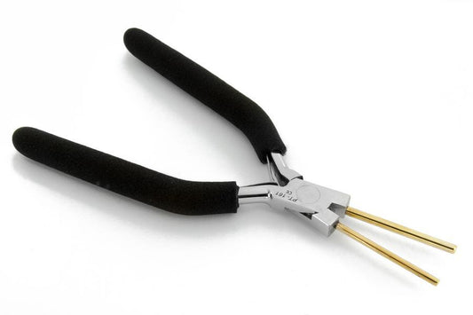 Bail Forming Pliers 5-3/4", with Brass Tips and Black Grip