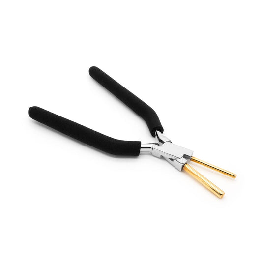 Bail Forming Pliers 6-3/4", with Brass Tips and Black Grip