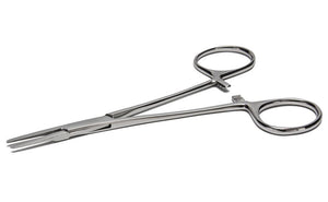 5" Stainless Steel Straight Flat Tip Mosquito Forceps - Painful Pleasures