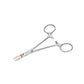 5" Stainless Steel Straight Mosquito Forceps - Flat Brass Tip