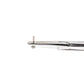 Straight 5” Stainless Steel Mosquito Forceps - Brass Tip Close Up